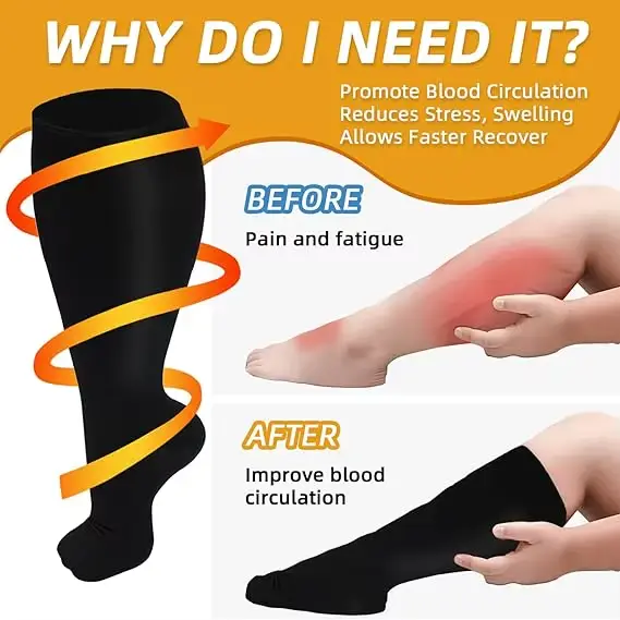 Chaussettes de Compression pour Femme et Homme