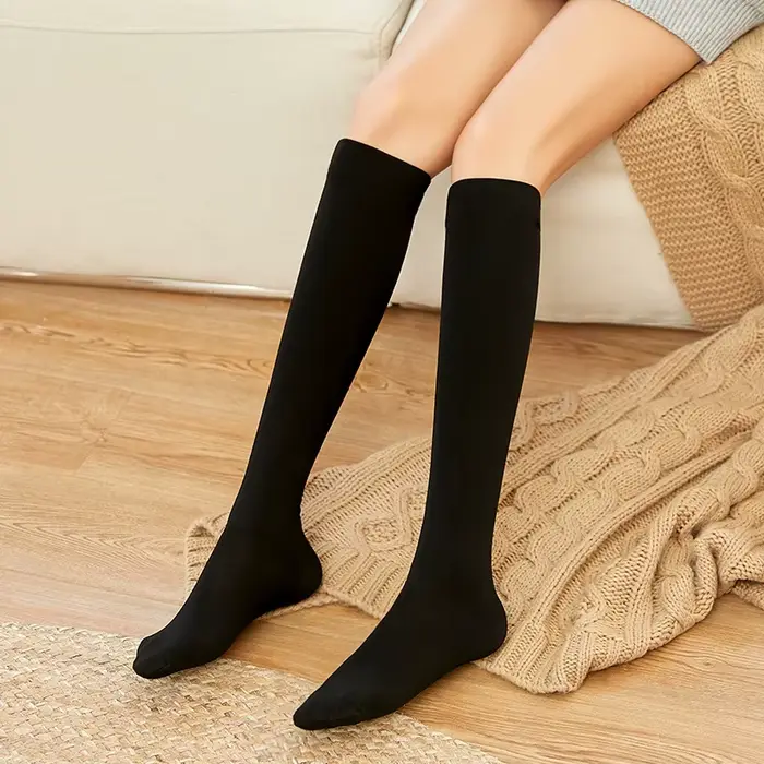 Chaussettes thermiques épaisses pour femmes/hommes, en laine, cachemire, nylon, pour l'hiver, couleu