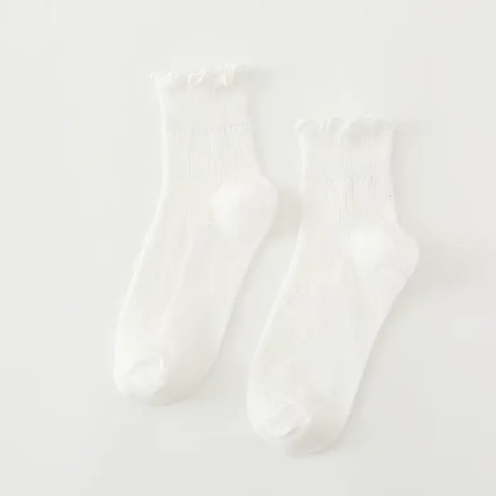 Chaussettes amples en coton pour femmes, nouvelle couleur Harajuku rétro, hiver en Tube coréen viole