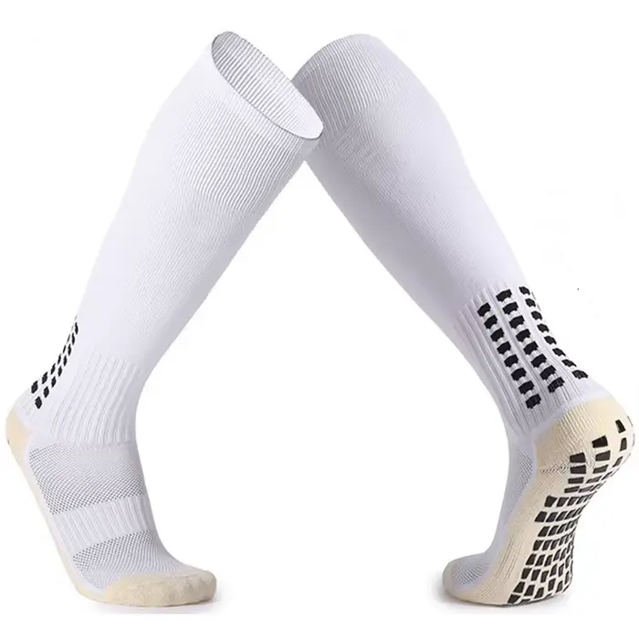 Nouvelles chaussettes de Football longues Silicone ventouse poignée anti-dérapant chaussettes de Foo