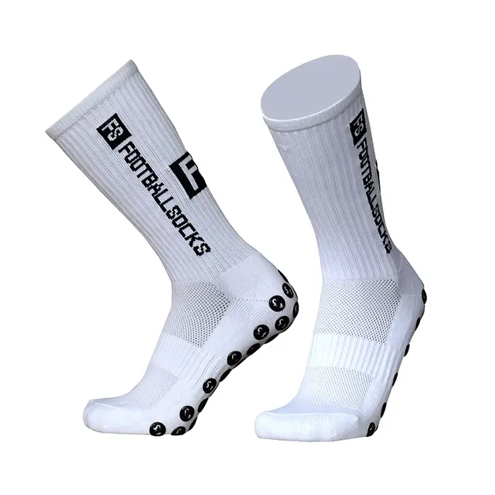 Nouvelles Chaussettes de Football FS Style Sportif avec Ventouses en Silicone Antidérapantes pour Ho