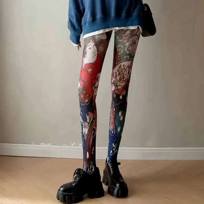 Collants College rétro pour femmes