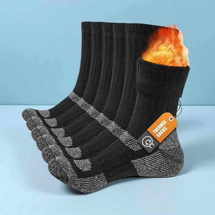 Chaussettes thermiques en laine mérinos, adaptées aux hommes et aux femmes, 3 paires de chaussettes 