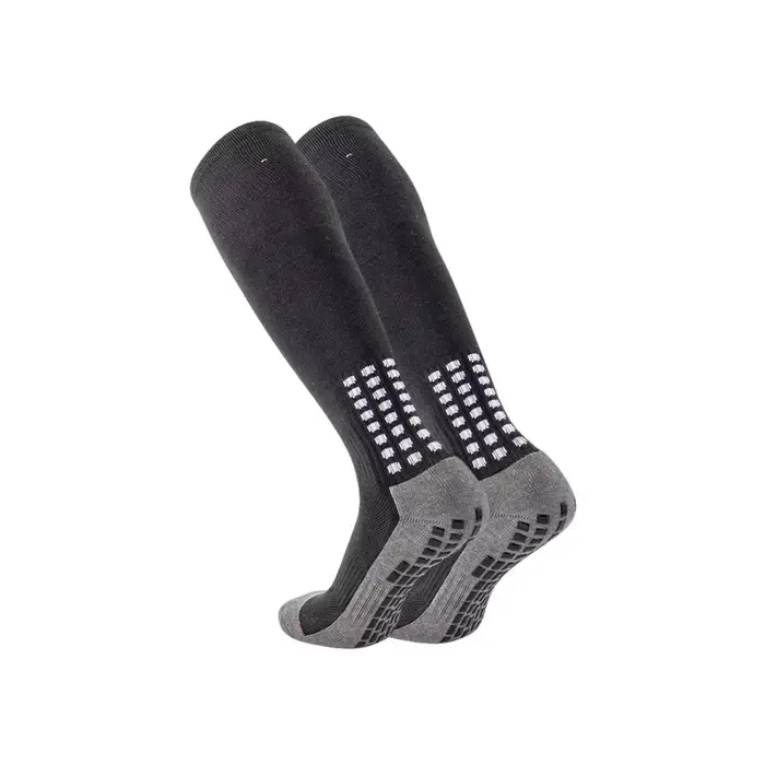 1/4 Paires de Chaussettes de Football pour Adolescents, Chaussettes Longues Antidérapantes et Respir