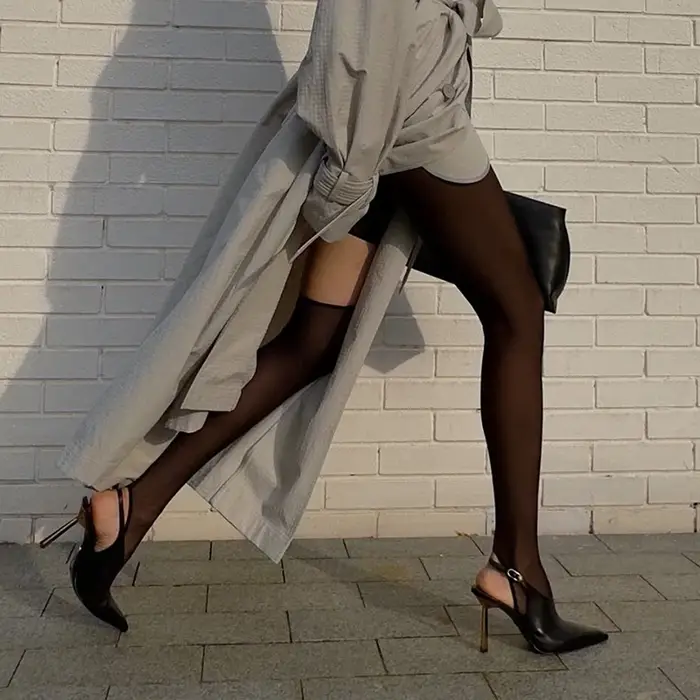 Collants ligne noire Sexy pour femmes
