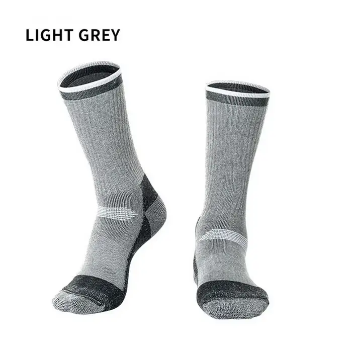 1 paire de chaussettes thermiques en laine mérinos, garde au chaud, douces, pour Ski, randonnée, Spo