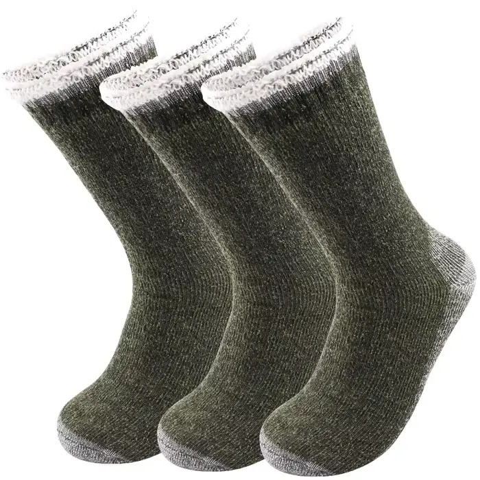 3 paires de chaussettes de sport de plein air épaisses de haute qualité pour hommes et femmes, chaus