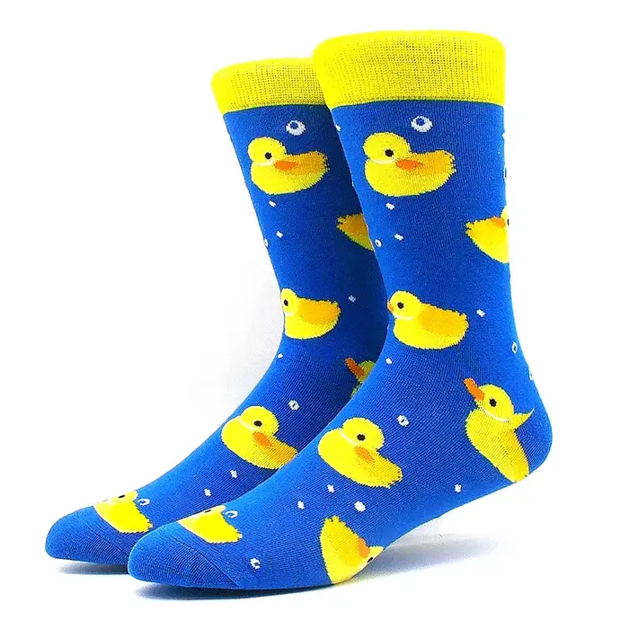 Chaussettes d'hiver colorées pour hommes et femmes, en coton peigné, chaudes, bas joyeux, robe d'affaires