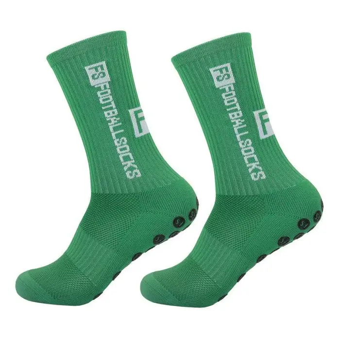 2 paires de chaussettes antidérapantes à fond en tissu éponge pour hommes et femmes, chaussettes de