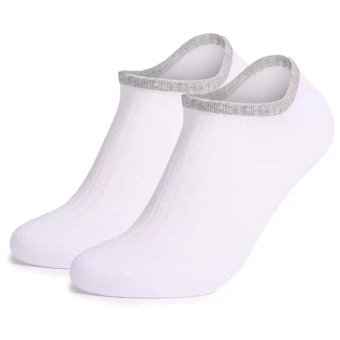 Chaussette courte pour hommes pour printemps été automne décontracté coton noir blanc gris respirant