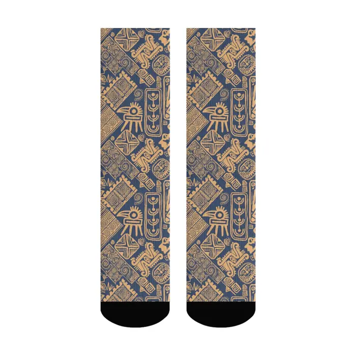 Chaussettes pour hommes de style bohème, motif ethnique, rétro, mode, douces, confortables, décontra