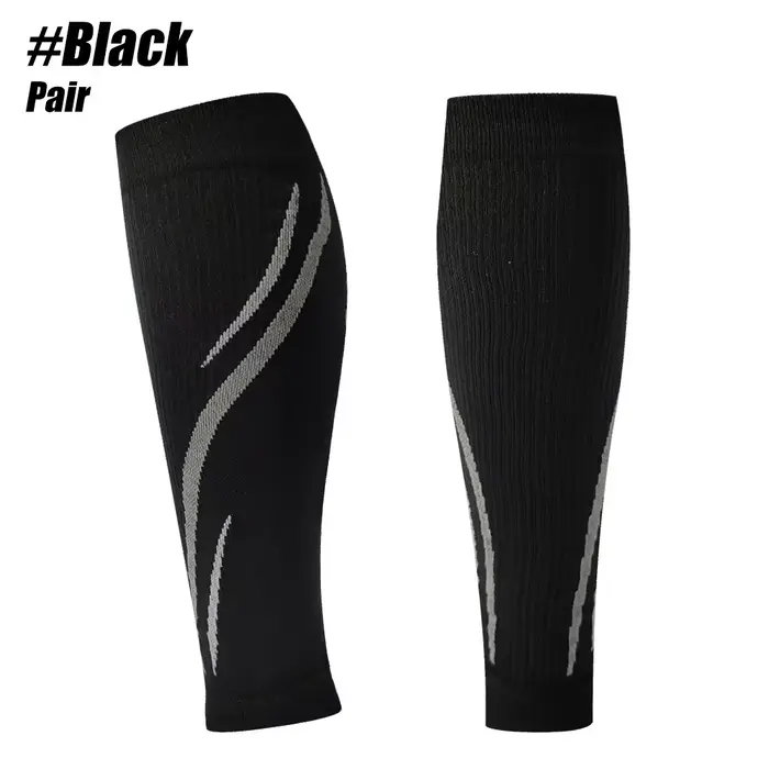 Manchons de compression pour mollets pour hommes et femmes (20-30 mmHg), chaussettes de compression 
