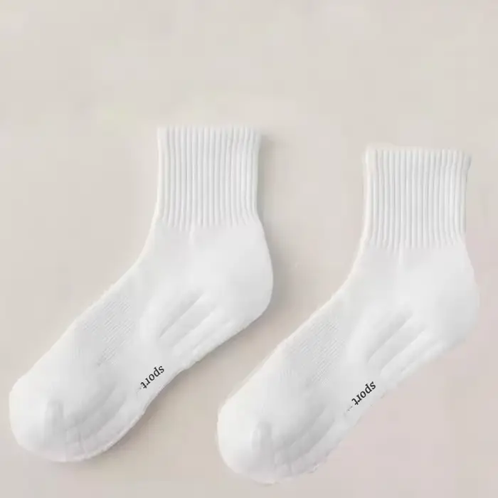 Chaussettes de sport pour hommes à semelle épaisse, absorbant la transpiration et respirantes, avec 