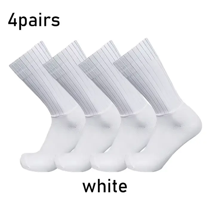 Chaussettes de sport en silicone, 4 paires/ensemble
