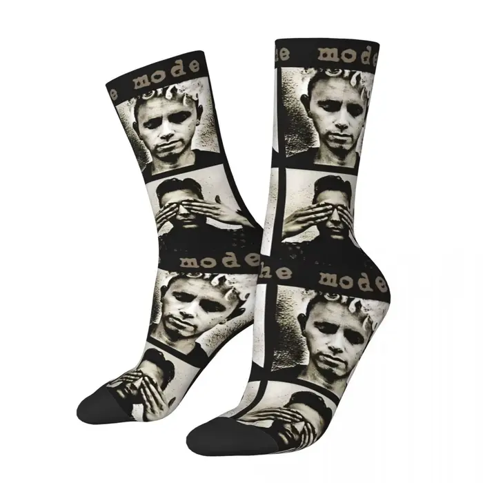 Chaussettes Gothiques Respirantes et Antidérapantes pour Homme, Bas de Cyclisme Personnalisés, Mode Cool, Automne