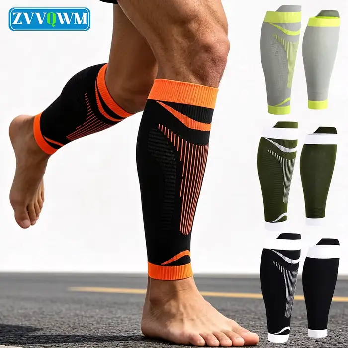 1 paire de manchons de compression élastiques pour mollets
