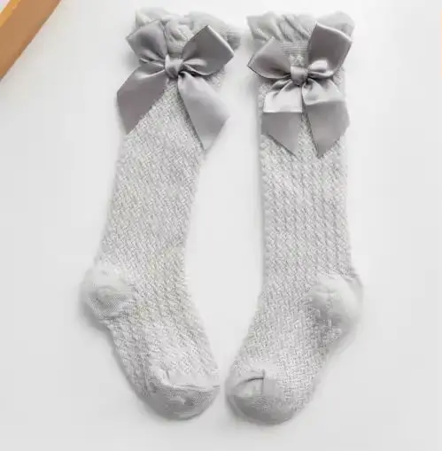 Chaussettes en Maille avec Nministériels d Papillon pour Enfant, Minces, Anti-buée, Princesse, Ours,
