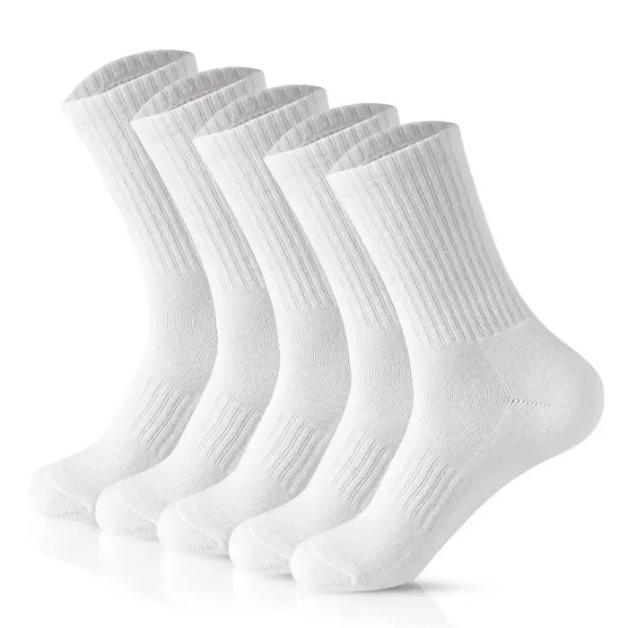 1-20 paires hommes nouveau Style chaussettes blanches hommes doux respirant sport chaussettes longues été hiver pour hommes chaussettes grande taille