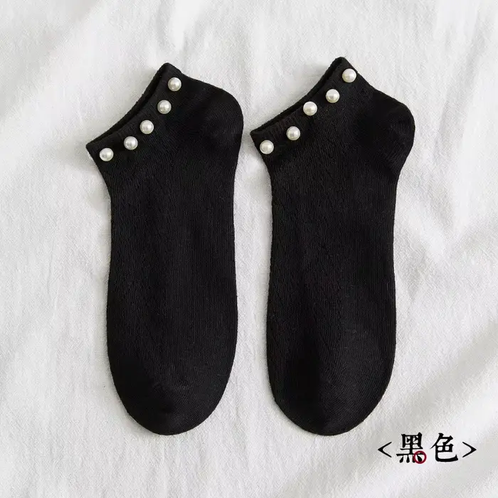 Chaussettes cheville style coréen coton femmes designer rose paillettes calcetines harajuku femme sk