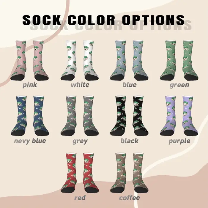 Chaussettes personnalisées avec photo de golf pour animaux de compagnie
