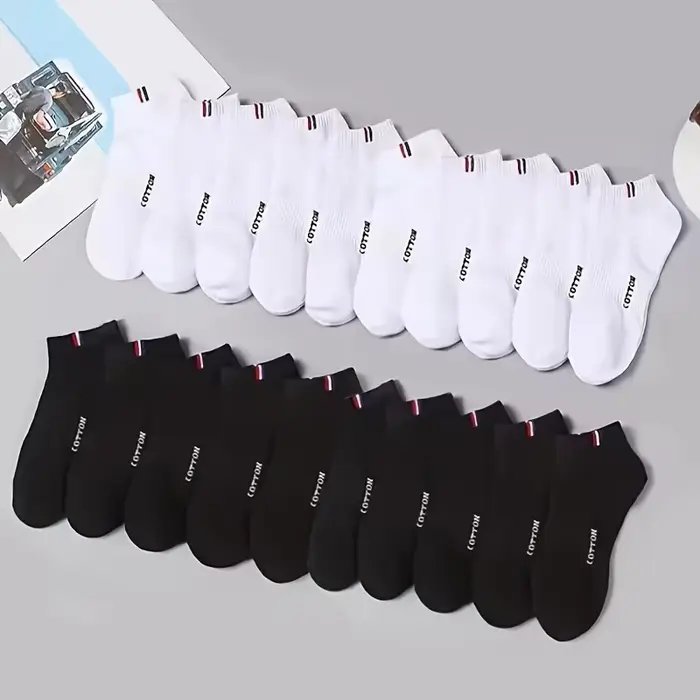 20/50 paires de chaussettes de sport pour hommes, douces et confortables, de haute qualité, décontra