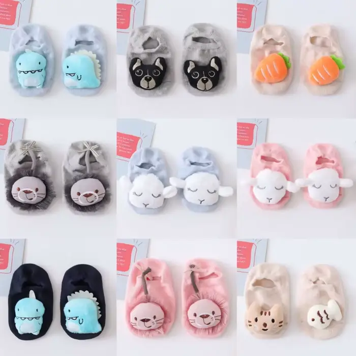 36 couleurs bébé chaussette garçon fille plancher enfants infantile anti-dérapant enfant en bas âge pantoufle