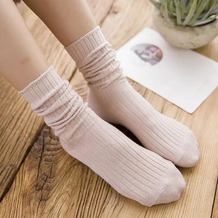 Chaussettes côtelées amples pour femmes