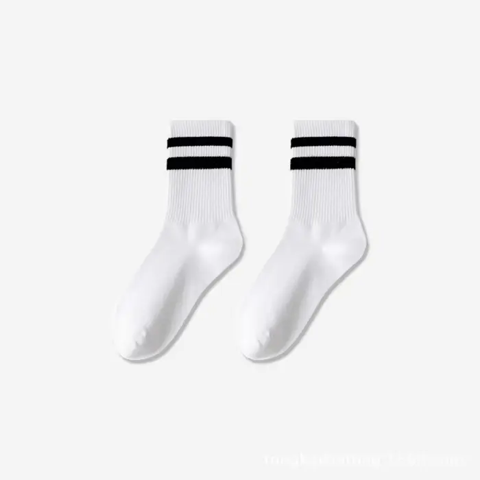 Chaussettes de sport d'affaires pour hommes, respirantes, absorbant la sueur, conception de barres p