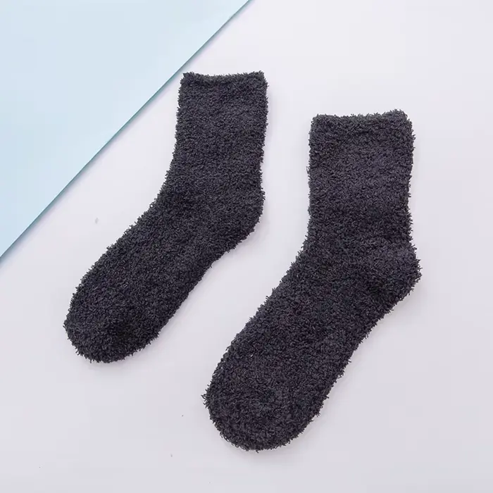 Chaussettes chaudes respirantes pour femmes, chaussettes moelleuses pour documents de bonbons, chaus