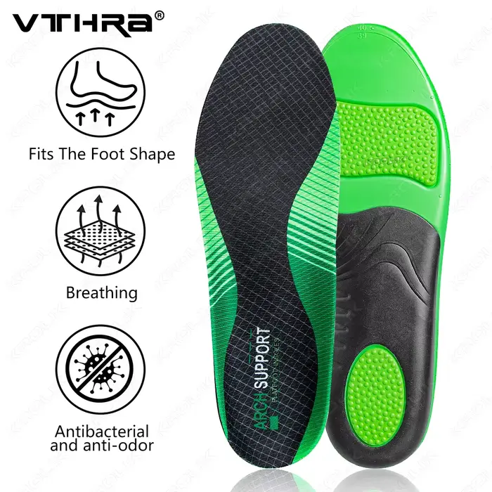 Semelles orthopédiques pour chaussures de sport, semelle pour pieds, coussinets de voûte plantaire, 