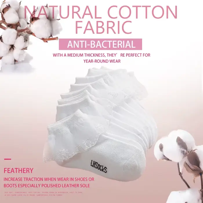 Chaussettes à volants en dentelle pour bébés filles