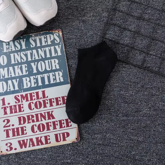 5 paires de chaussettes de sport en coton brodées personnalisées pour hommes et unisexe, avec logo,