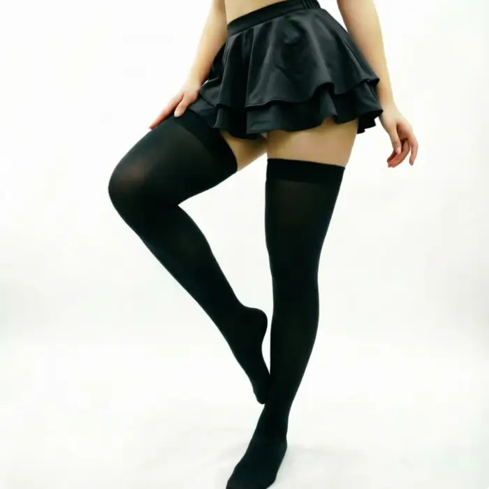 Chaussettes scintillantes beiges en velours brillant avec strass pour femmes – Collants chauds sexy 