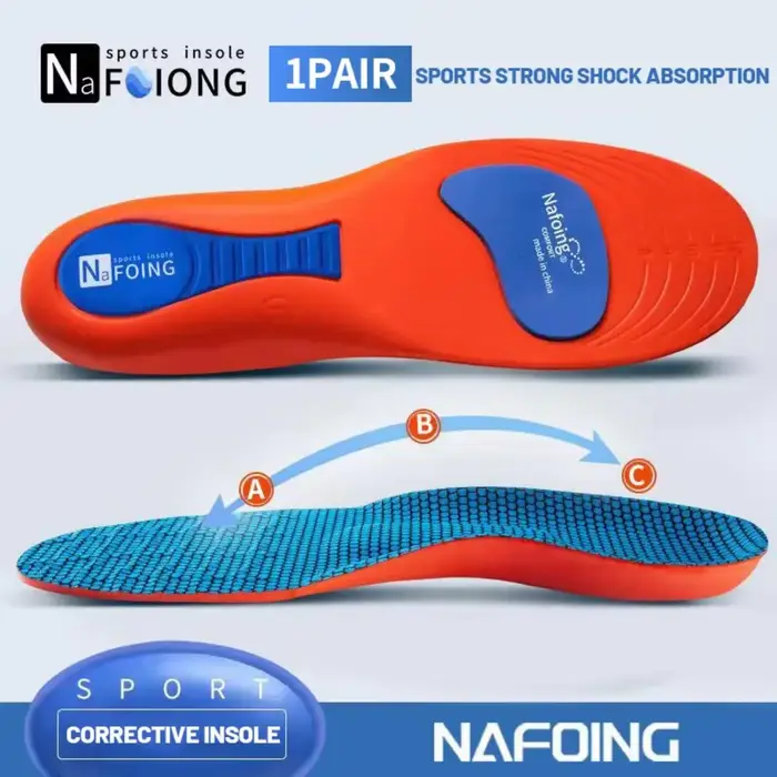 1 paire de semelles intérieures de Sport pour chaussures, orthopédiques, Absorption des chocs, déodo
