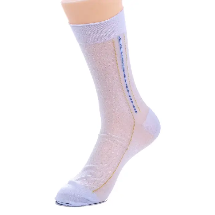 InjSocks-Chaussettes vintage en nylon pour hommes, fines, respirantes, pour maris et pères, solide, 