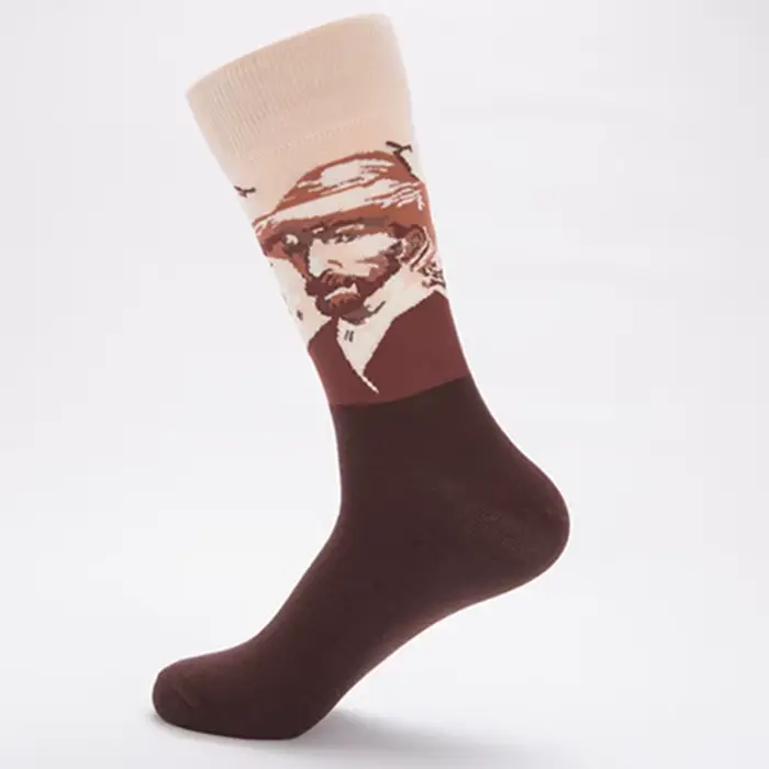 Ensemble de chaussettes Happy Art pour hommes, chaussettes provoqué drôles, imprimé Van Gogh, Napolé