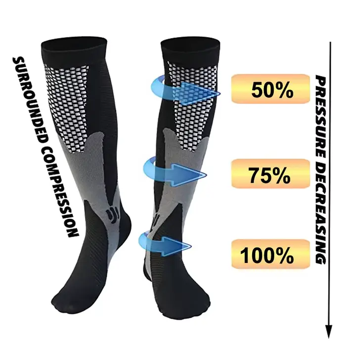 Chaussettes de compression unisexes pour hommes et femmes