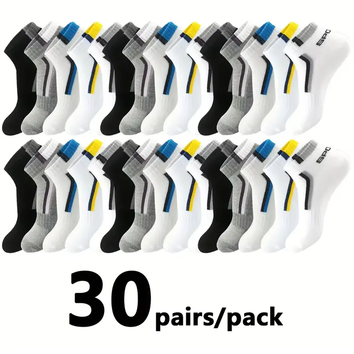 30 paires de chaussettes en maille pour hommes