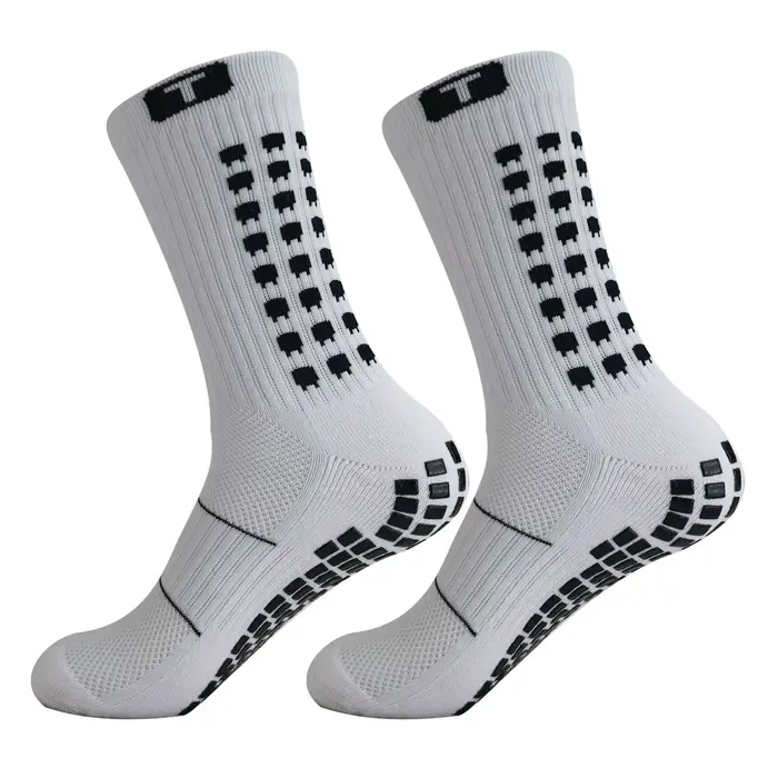 5 paires de chaussettes de football antidérapantes et absorbant les chocs, respirantes, évacuant l'h