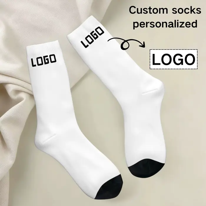 Chaussettes personnalisées avec logo facial