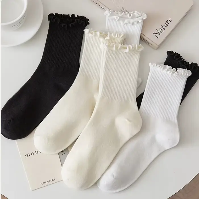 Lot de 5 paires chaussettes femmes en lot