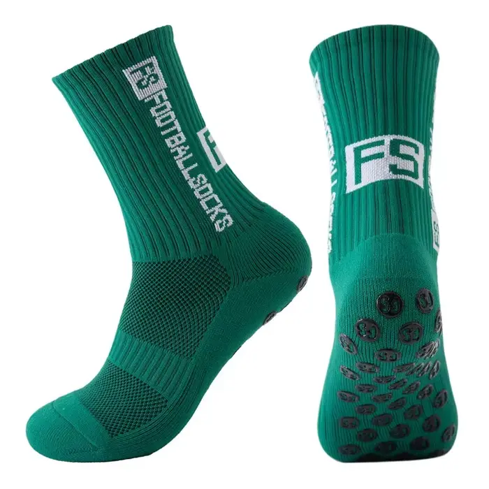 FS chaussettes de Football nouveau Style rond Silicone ventouse poignée anti-dérapant chaussettes de