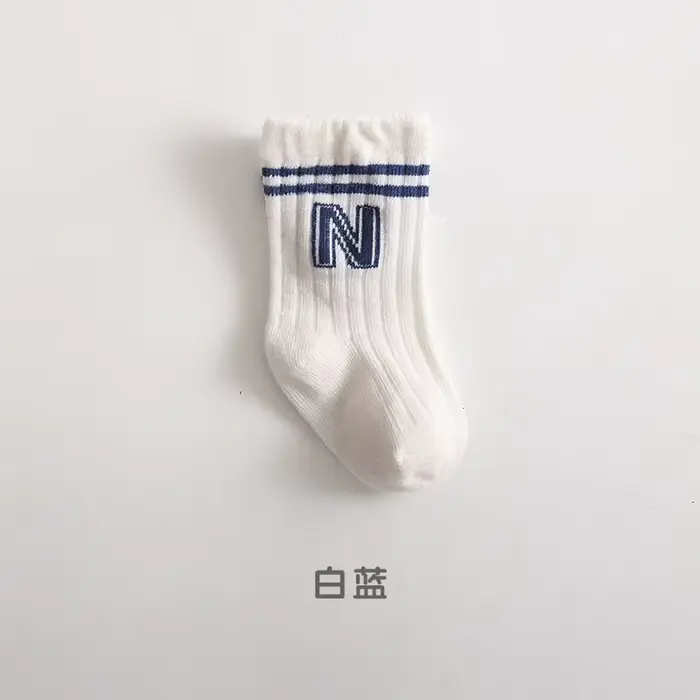 Chaussettes mi-tube en coton pour nouveau-né, chaussettes pour enfants, chaussettes pour enfants, do