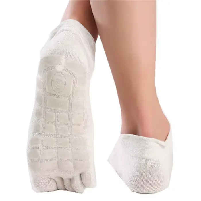 Nouvelles chaussettes d'hiver épaisses pour hommes, à cinq doigts, chaudes, antidérapantes, pour le 