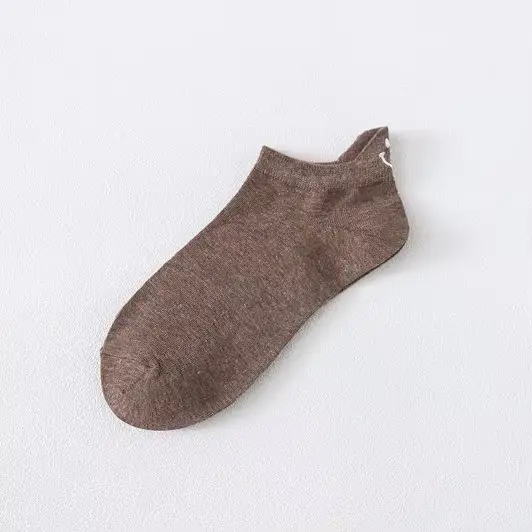 Chaussettes courtes brodées Kawaii pour hommes et femmes, chaussettes de rinçage mignonnes, expressi