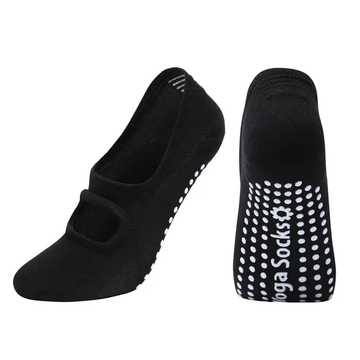 Chaussettes dos nu pour aérobic, Pilates, danse, trampoline, fitness, chaussettes de sol, chaussette