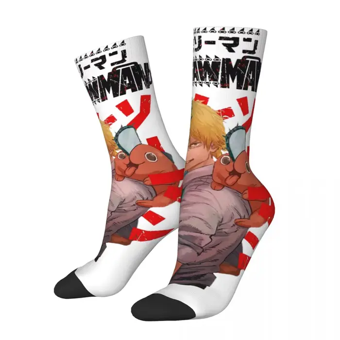 Chaussettes unisexes Anime Chainsaw Man Acid