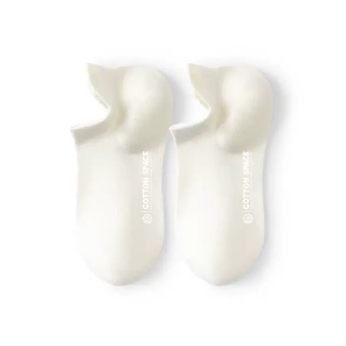 Chaussettes invisibles pour femmes, antidérapantes, 100% coton, coupe basse, chaussettes bateau, fin