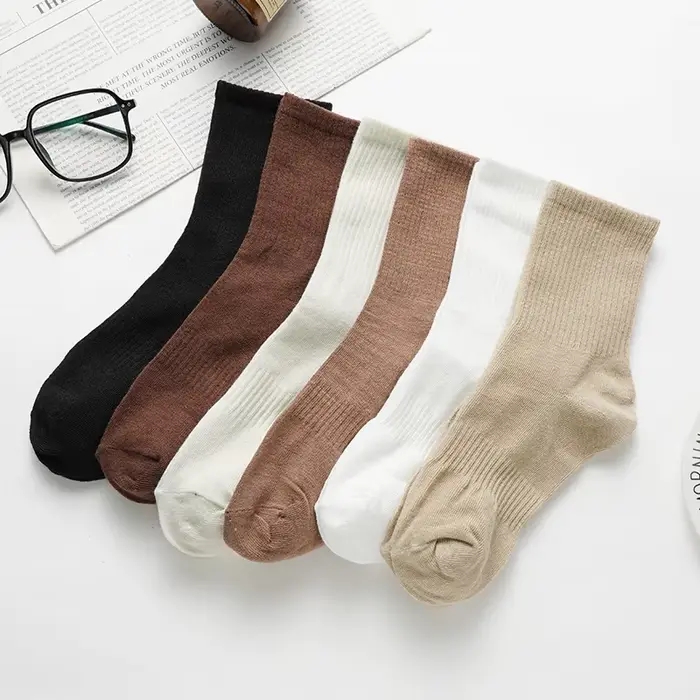 Chaussettes unisexes en coton respirant pour hommes