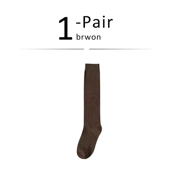 Chaussettes longues femmes bas coton biologique solide chaud cuisse haute dames filles rue mode jeun